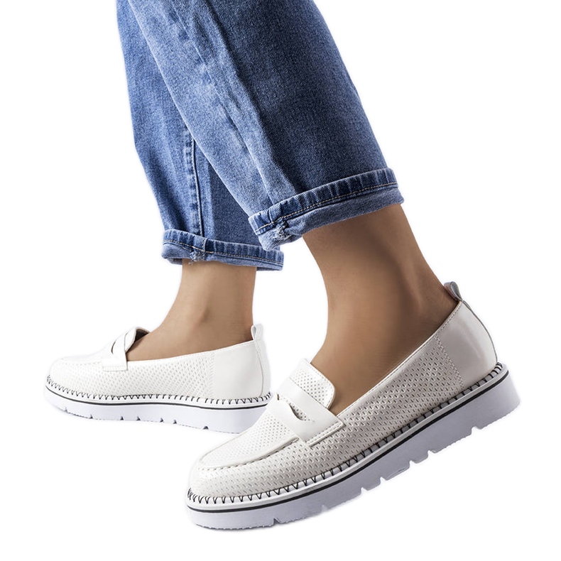 Bijele perforirane cipele iz Bloomsburga bijela