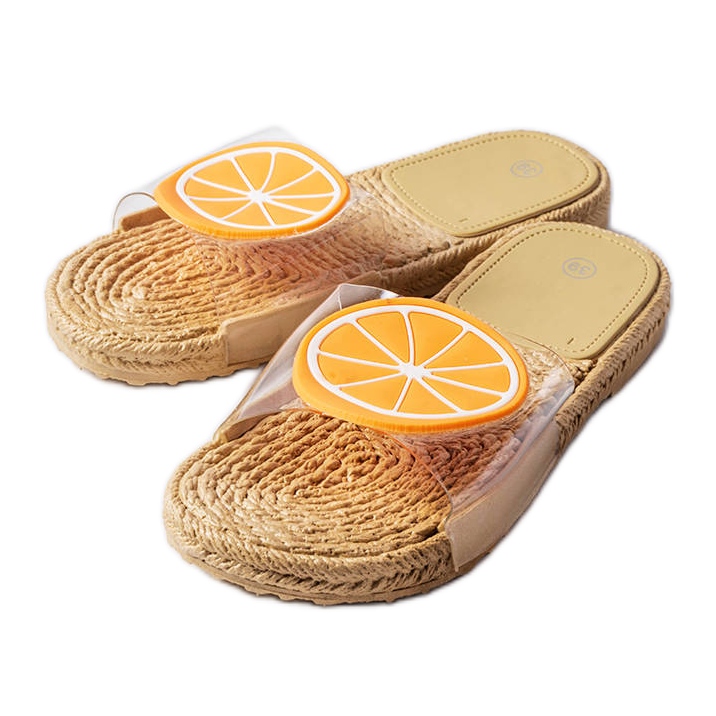 Prozirne papuče s Foddie ukrasom bezbojan