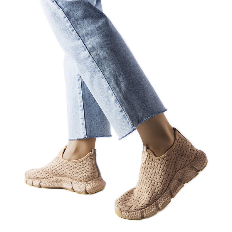 Bež sportske slip-on tenisice iz Obenora