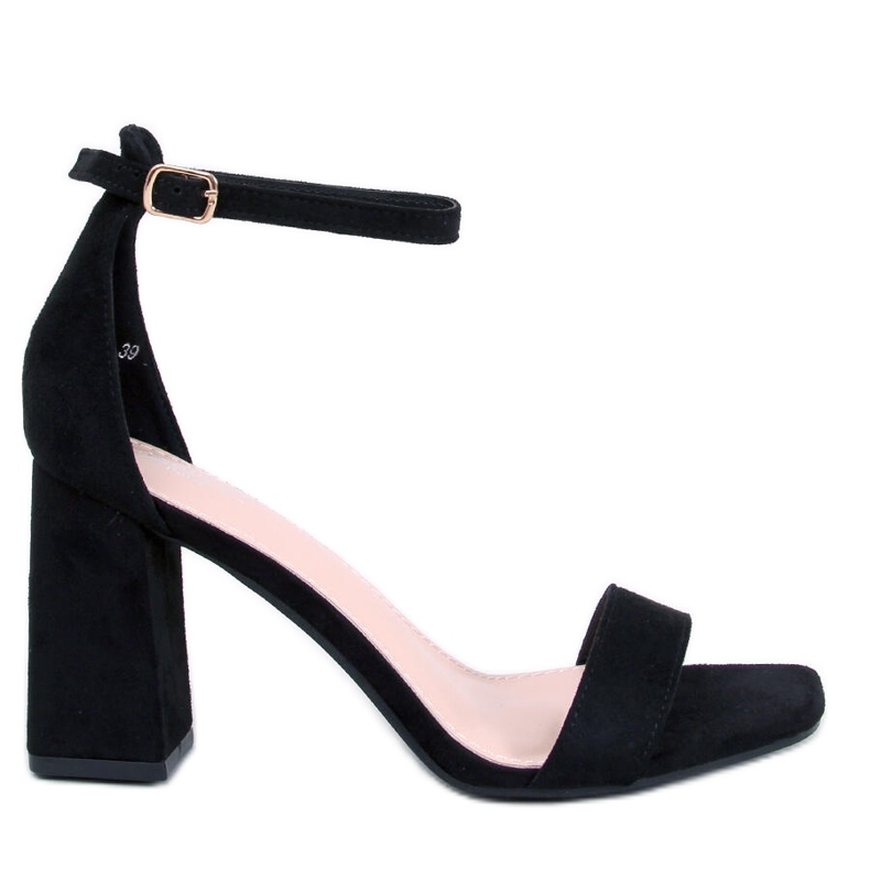 Aisha Crne sandale na petu crno