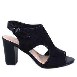 Morillo Crne sandale s otvorenom petom crna