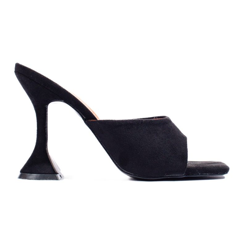 Crne sandale s petom od brušene kože iz Sheloveta crno