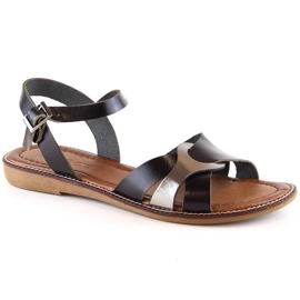 Ravne sandale Potocki W RS64012 crne crna