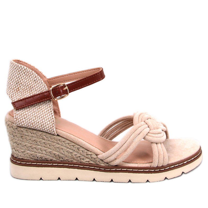 BM Tedder bež sandale na klin