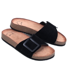 Darke Negro slajdovi s kopčom crna