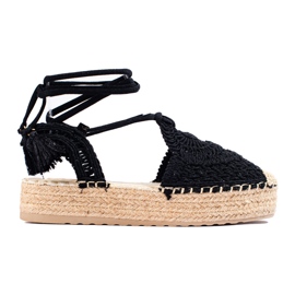 Crne espadrile s platformom od Shelovet boho crna