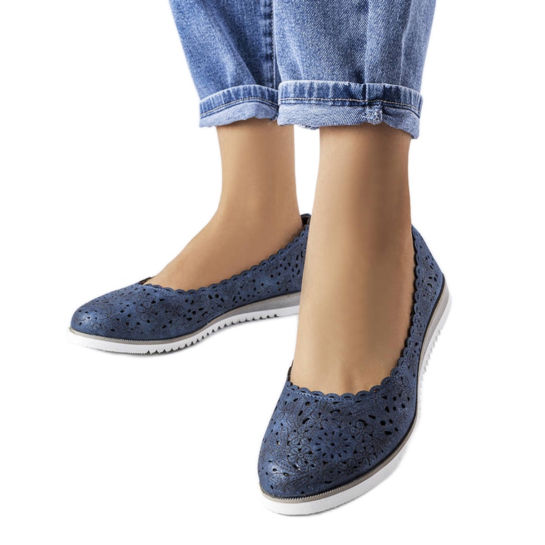 Mornarsko plave ažurne cipele marke Findley plava