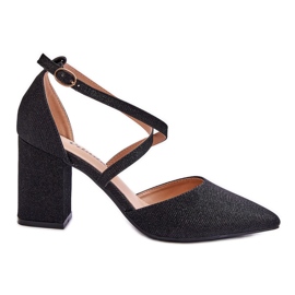 WS1 Moderne svjetlucave cipele na crnu Galaxy petu crna