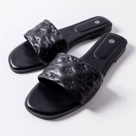 Crne ravne sandale marke Amalie crna