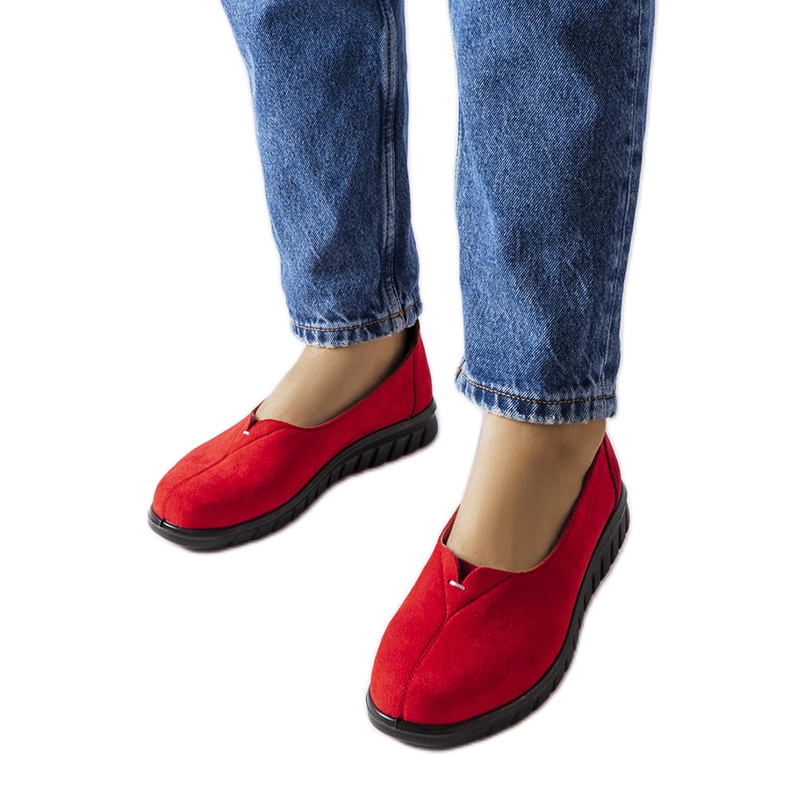 Crvene lagane mokasine iz Khede crvena