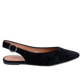 Kehlani crne balerinke s otvorenom petom crna