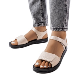 Phillipove bež sandale s ukrasnim gornjim dijelom