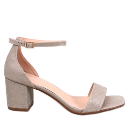 Meghan Gold sandale na petu zlatni