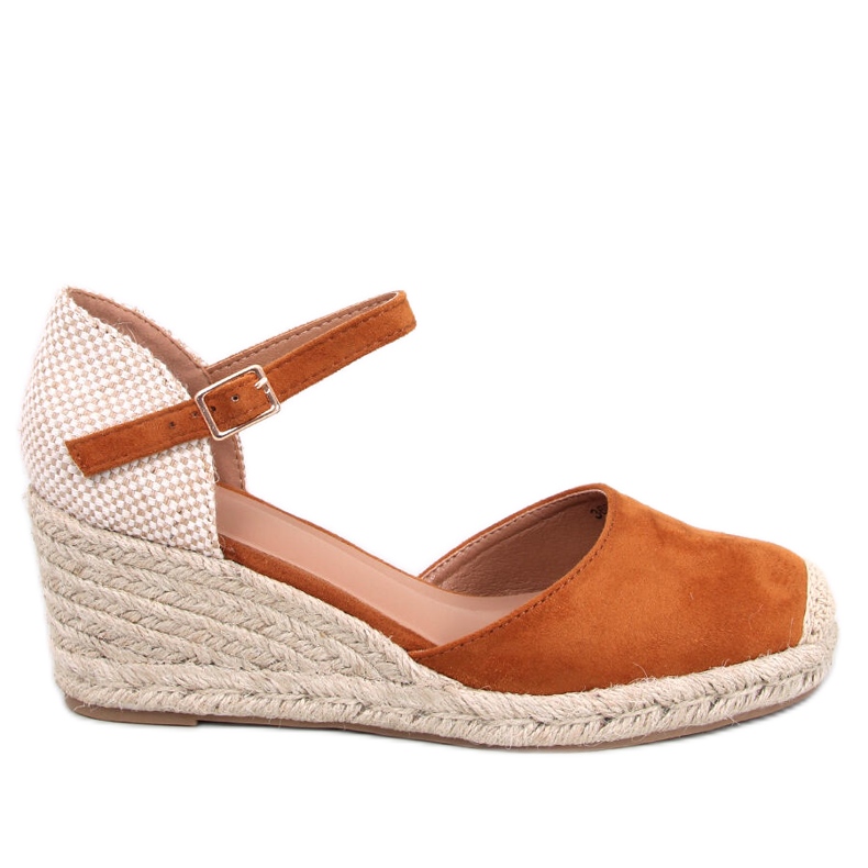 Platten Camel wedge espadrile smeđa