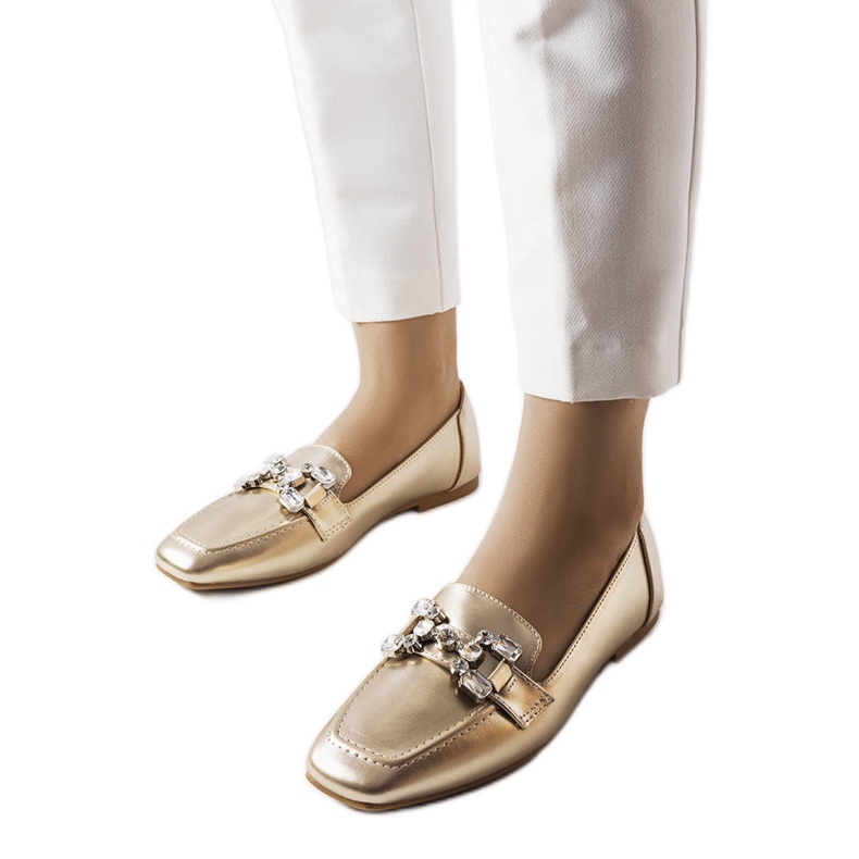 Zlatne natikače s cirkonima zlatna