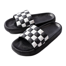 Crne gumene platform papuče iz Elin crno