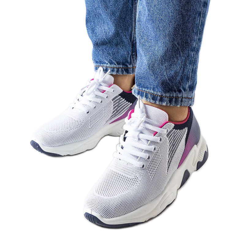 Bijele i tamnoplave sportske tenisice marke Galatee bijela