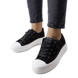Crne ažur tenisice Lee Cooper LCW-23-44-1618L crna