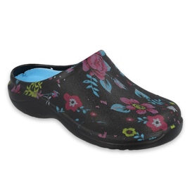 Befado ženske flip flops- cvijet 2 crno/plavo 154d102 višebojan