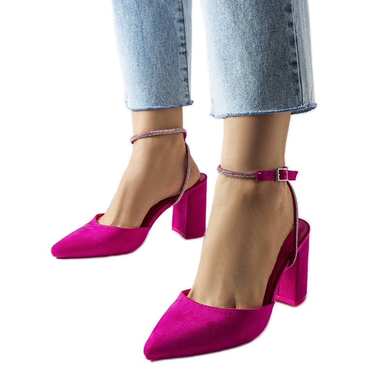 Ružičaste Stelle salonke na petu ružičasta