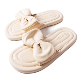 Inna Bež papuče s mašnom iz Lendea