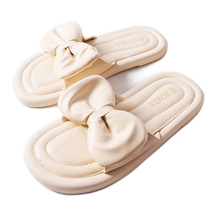 Inna Bež papuče s mašnom iz Lendea