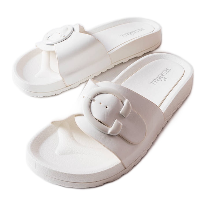 Inna Bijele natikače s kopčom iz Généreuxa bijela