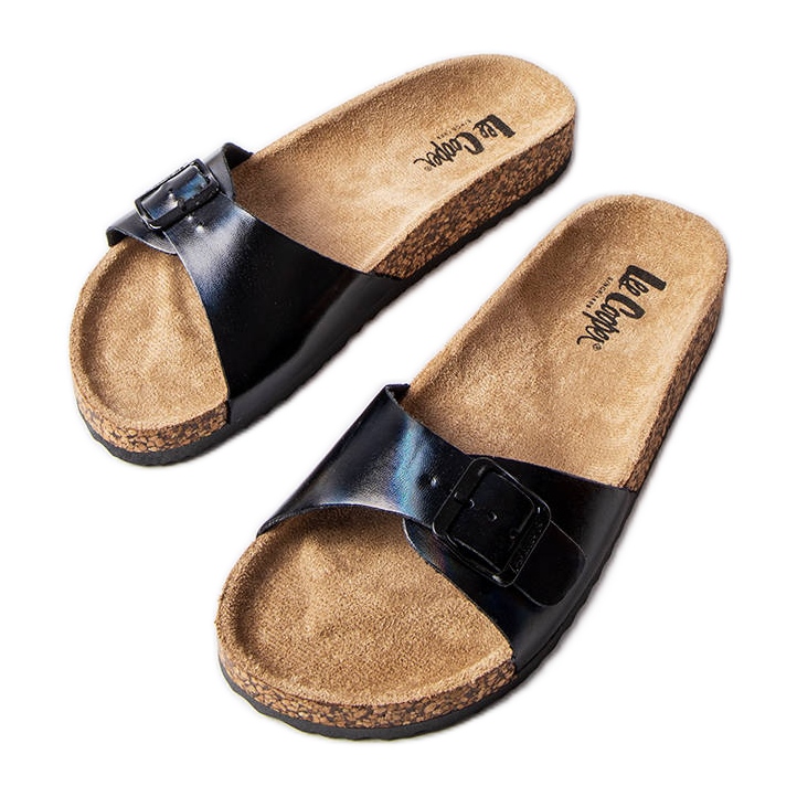 Tobogani od crnog pluta s kopčama iz Lee Coopera LCW-22-35-1167L