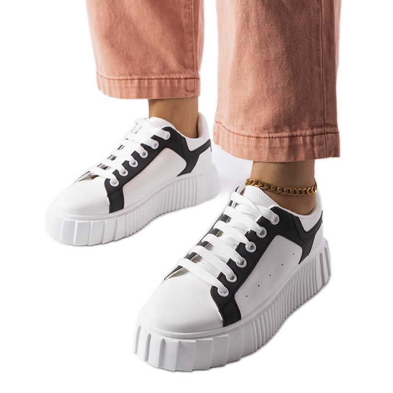 Bijele tenisice na Gosselin platformi bijela