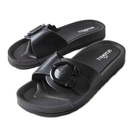 Crne tobogane s kopčom iz Généreuxa crna