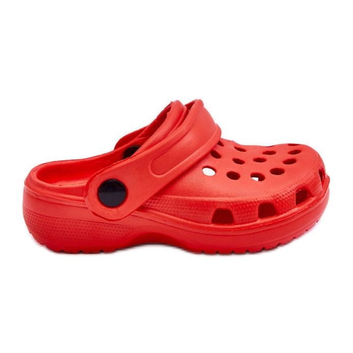 WJ1 Dječje pjenaste Crocs tobogane Red Percy crvena