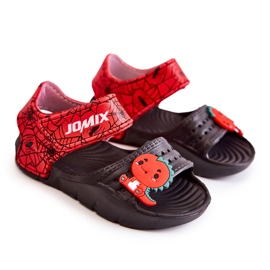 Lagane dječje sandale od pjene s čičkom, crne Asti crna