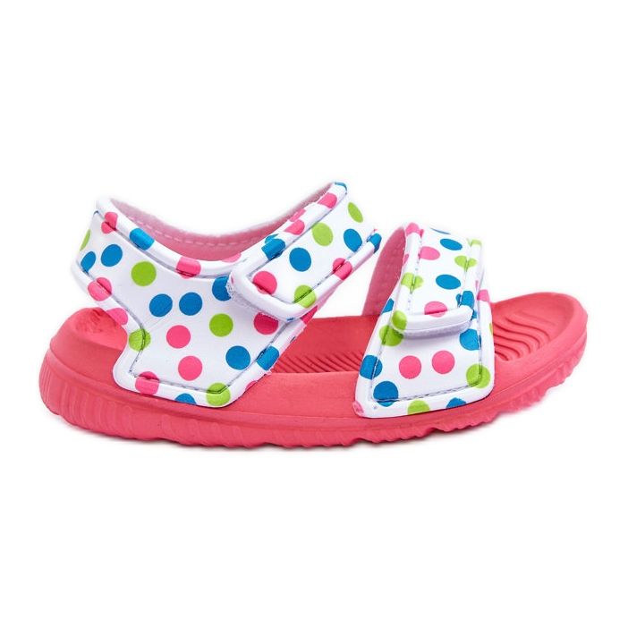 Dječje pjenaste sandale s laganim uzorkom, ružičasto-bijele Malaga ružičasta