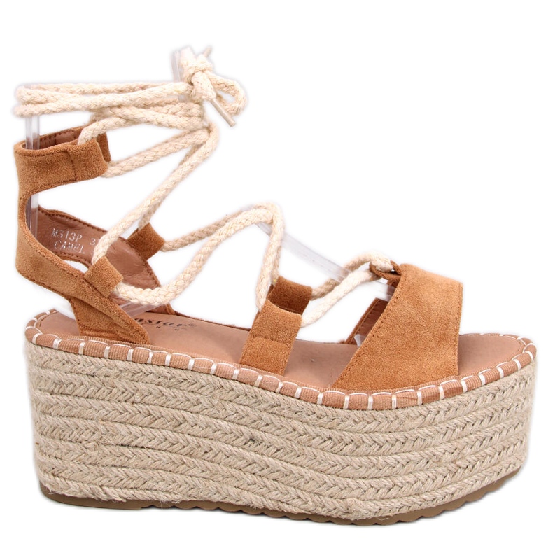 Marge Camel wedge espadrile žuta boja