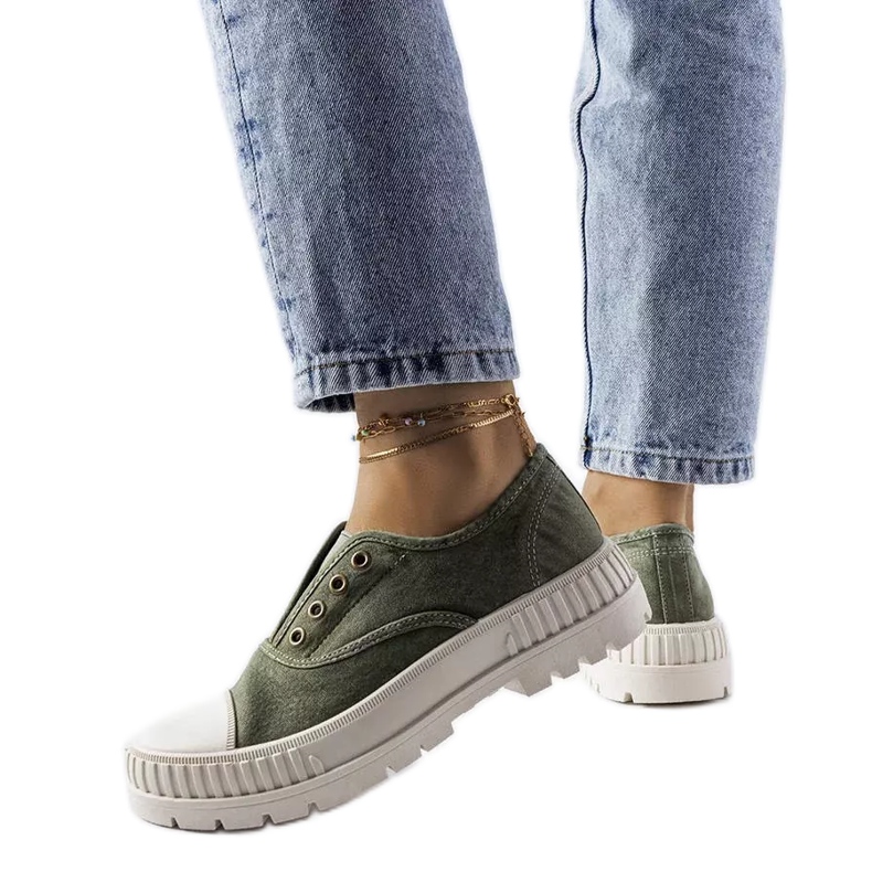 Inna Tamno zelene tenisice iz Waltona zelena