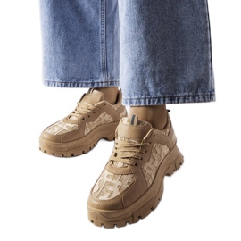 Tamno bež debele tenisice