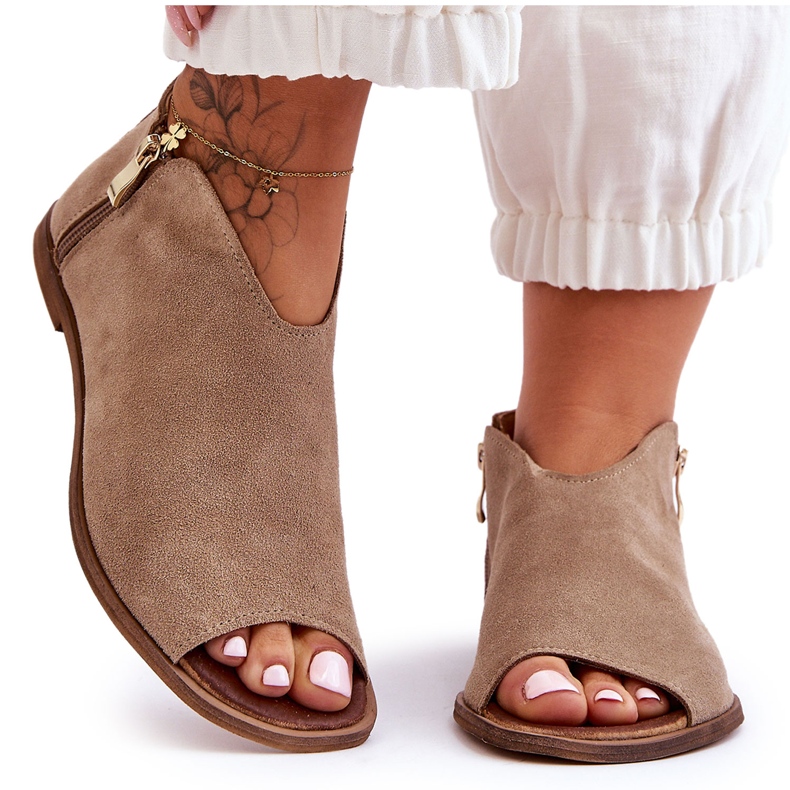 Niske antilop čizme Sandale Nicole 2799/023 bež