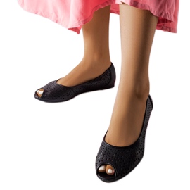 Crne ažur balerinke iz Lafonda crna