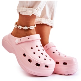 Ženske pjenaste papuče Crocs Pink Coline ružičasta