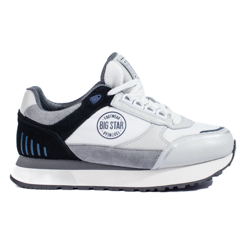 Ženske tenisice bijele i sive LL274370 Big Star siva
