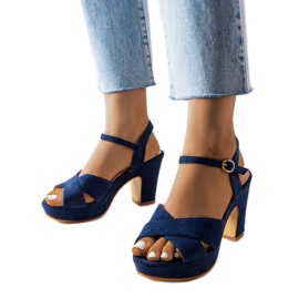 Plave sandale s petom iz Nila plava