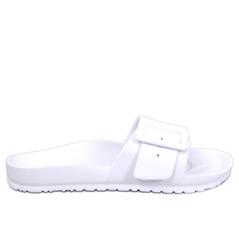 Gumene tobogane s kopčom Romero White bijela