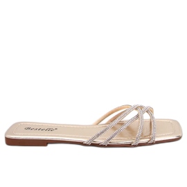 Rexha zlatne papuče od cirkonija zlatni