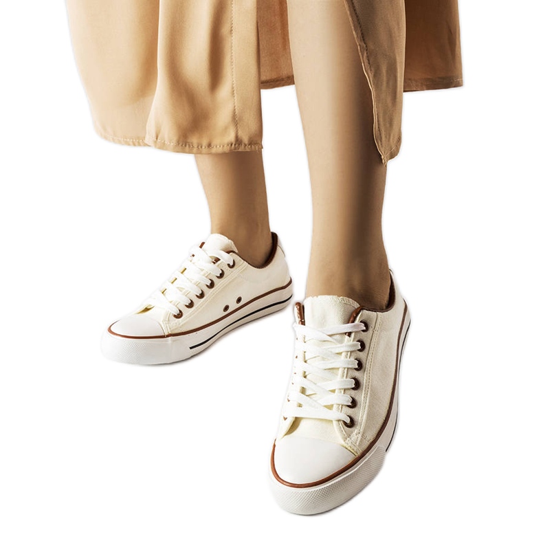 Mascherone tenisice od bijele tkanine bijela