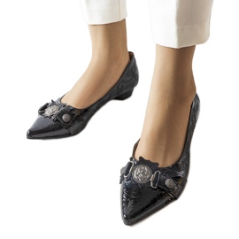 Crne cipele s niskom petom iz Siciliana crna