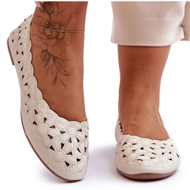 PE1 Ažurna sjajna balerina ženska bež Visionary