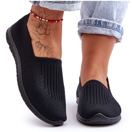PE1 Ženske slip-on tenisice crne Lento crna