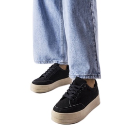 Crne tenisice na Amathymes platformi crna