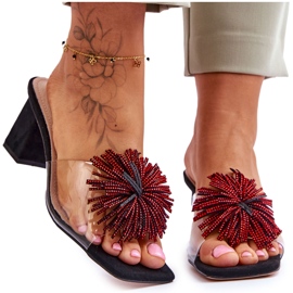 Ženske prozirne visoke potpetice S.Barski KV-AP658-1 crna