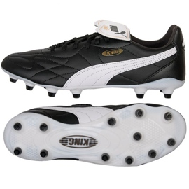 Puma King Top FG/AG M 107348-01 tenisice za nogomet crna crna